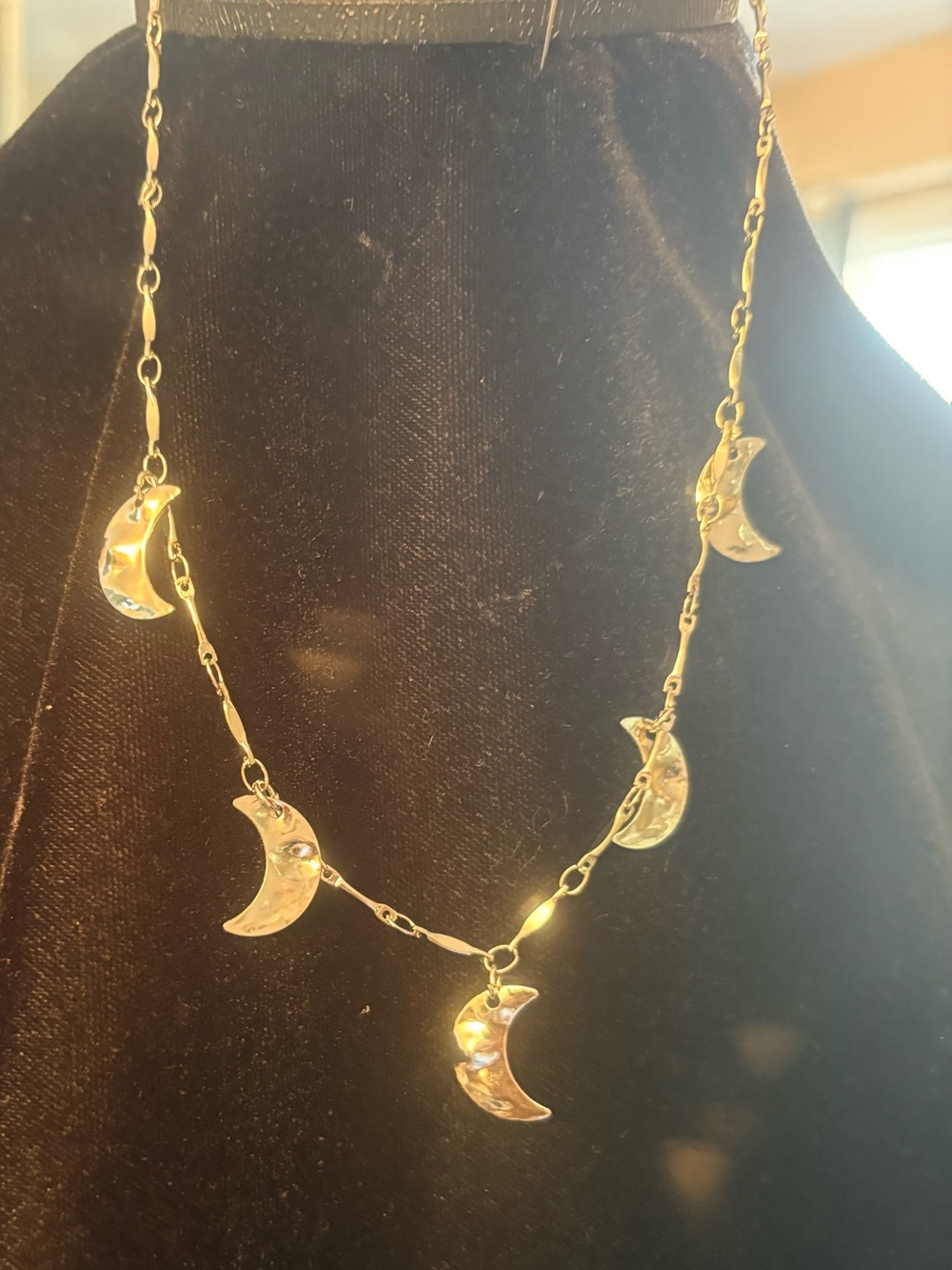 Silver Moon Phase Pendant Necklace - Women's Jewelry